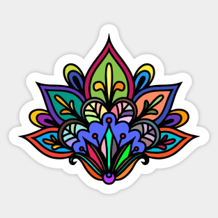 Mandala lotus flower Sticker